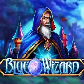 Blue Wizard slot logo by Quickspin at Kingmaker Casino