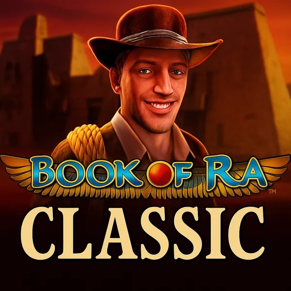Book of Ra Classic casino game by Novomatic – featured logo at Kingmaker Casino
