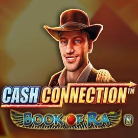 Cash Connection Book Of Ra slot logo by Novomatic at Kingmaker Casino
