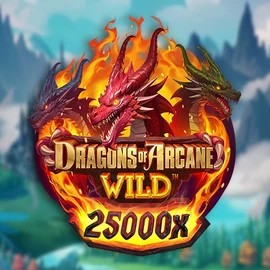 Official Slots logo: Dragons of Arcane Wild by Foxium at Kingmaker Casino