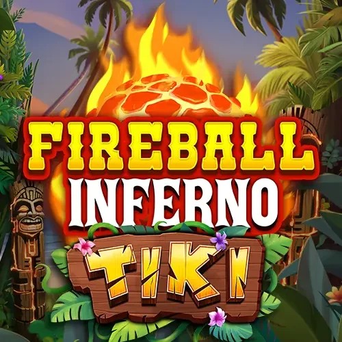 Fireball Inferno Tiki logo by NetEnt Kingmaker Casino