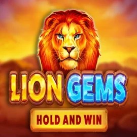 Lion Gems Hold and Win by Playson, showcased at www.king-maker-casino.org – game logo