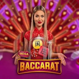 Mega Baccarat logo – Live Casino by Pragmatic Play at Kingmaker Casino