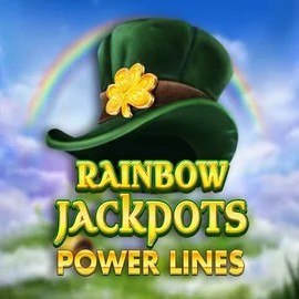 Rainbow Jackpots Power Lines logo – Jackpots by Red Tiger Gaming at Kingmaker Casino