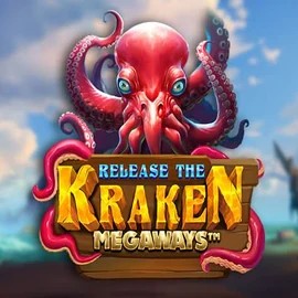 Release the Kraken Megaways slot logo by Pragmatic Play at Kingmaker Casino