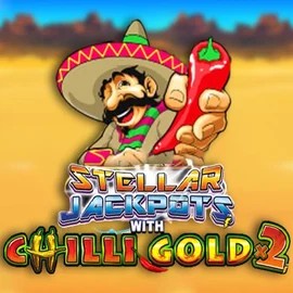 Stellar Jackpots with Chilli Gold x2 logo – Jackpots by Lightning Box Game at Kingmaker Casino