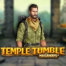 Temple Tumble Megaways slot logo by Relax Gaming at Kingmaker Casino