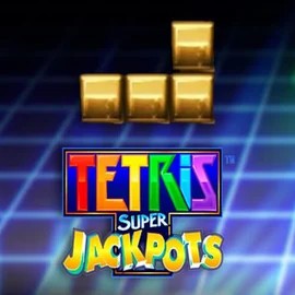 Tetris Super Jackpots slot logo by WMS at Kingmaker Casino